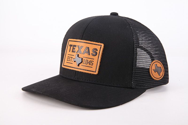 Texas Leather Patch Mesh Cap