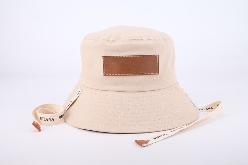 Milana Leather Patch Bucket Hat