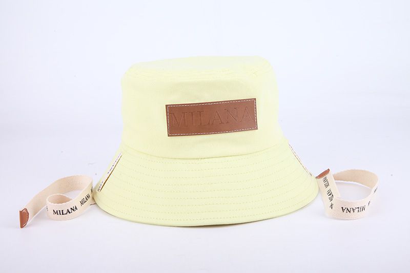 Milana Leather Patch Bucket Hat