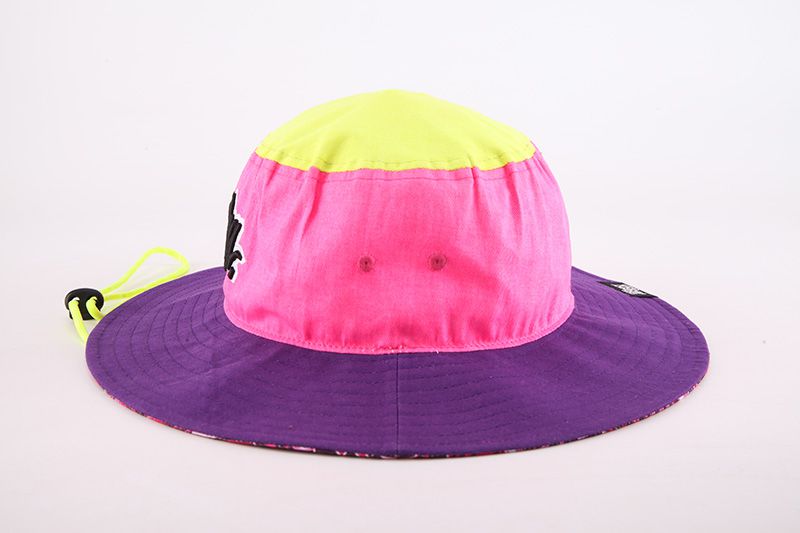 Colorful Wide Brim Bucket Hat