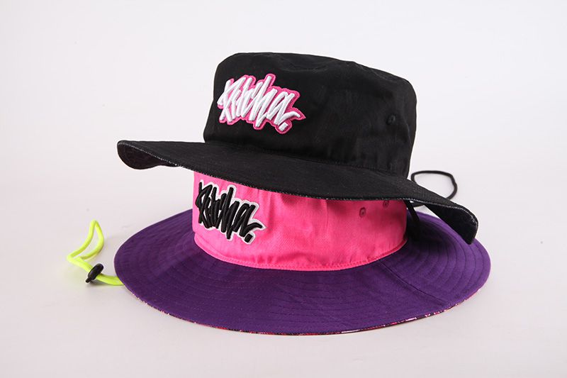 Colorful Wide Brim Bucket Hat