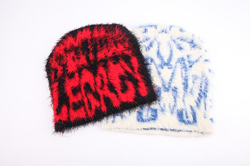 Fuzzy Jacquard Beanie