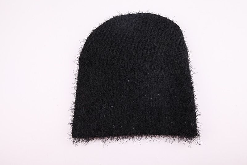 Fuzzy Jacquard Letter Beanie