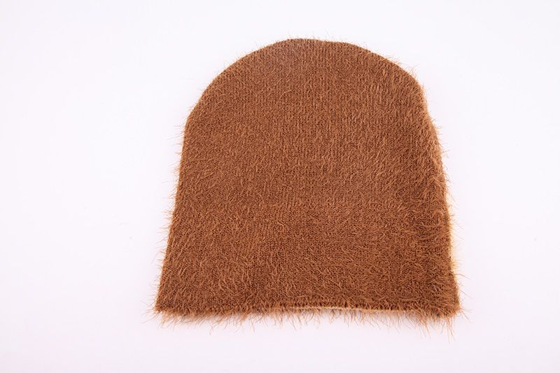 Fuzzy Jacquard Letter Beanie